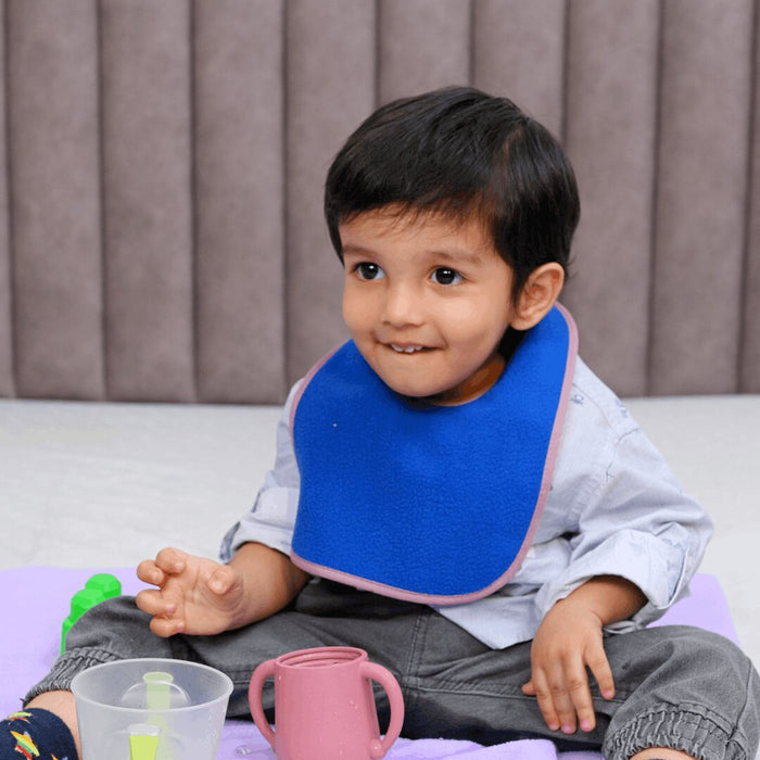 Sea Blue + Firoza + Deep Sea Blue - Absorbent Bibs Large (Pack of 3)