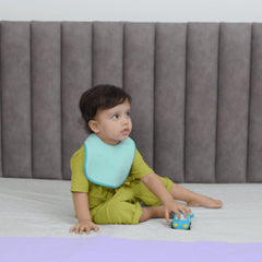 Sea Blue + Salmon Rose + Golden - Absorbent Bibs Large (Pack of 3)