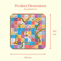 Happy Matty Size chart — 140x140 cm baby picnic mat