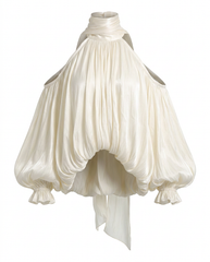 The Hannah Eloquent High-Neck Blouse