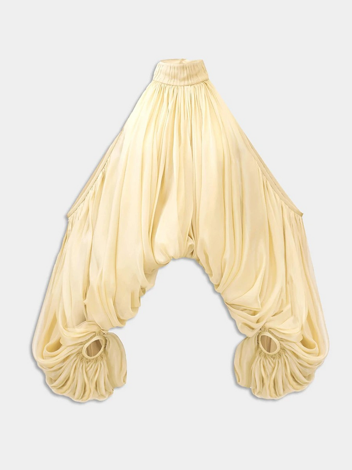 The Hannah Eloquent High-Neck Blouse