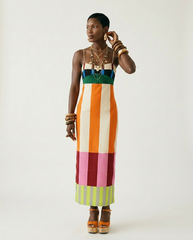 The Lydia Color-Block Column Dress