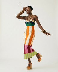The Lydia Color-Block Column Dress