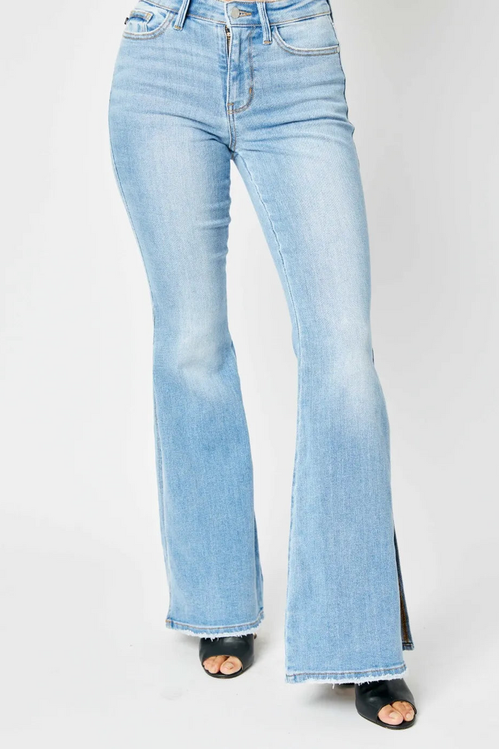 The Red Sea - Split Flare Jeans