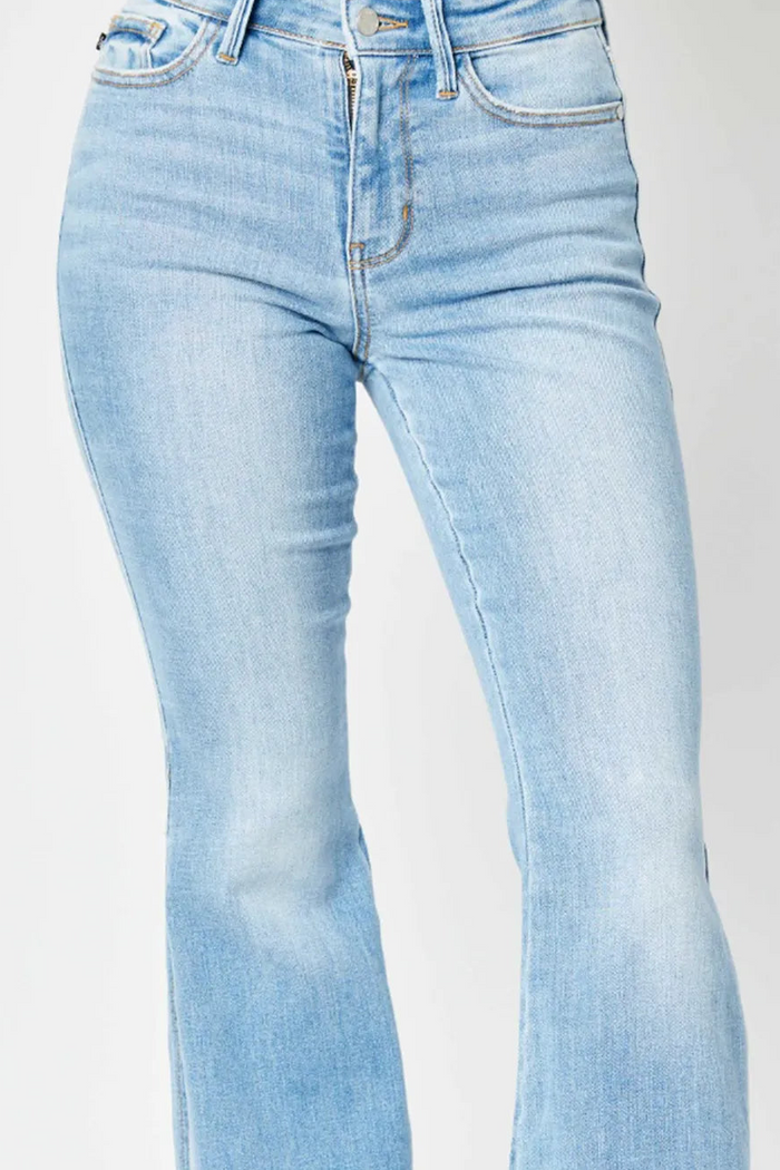 The Red Sea - Split Flare Jeans