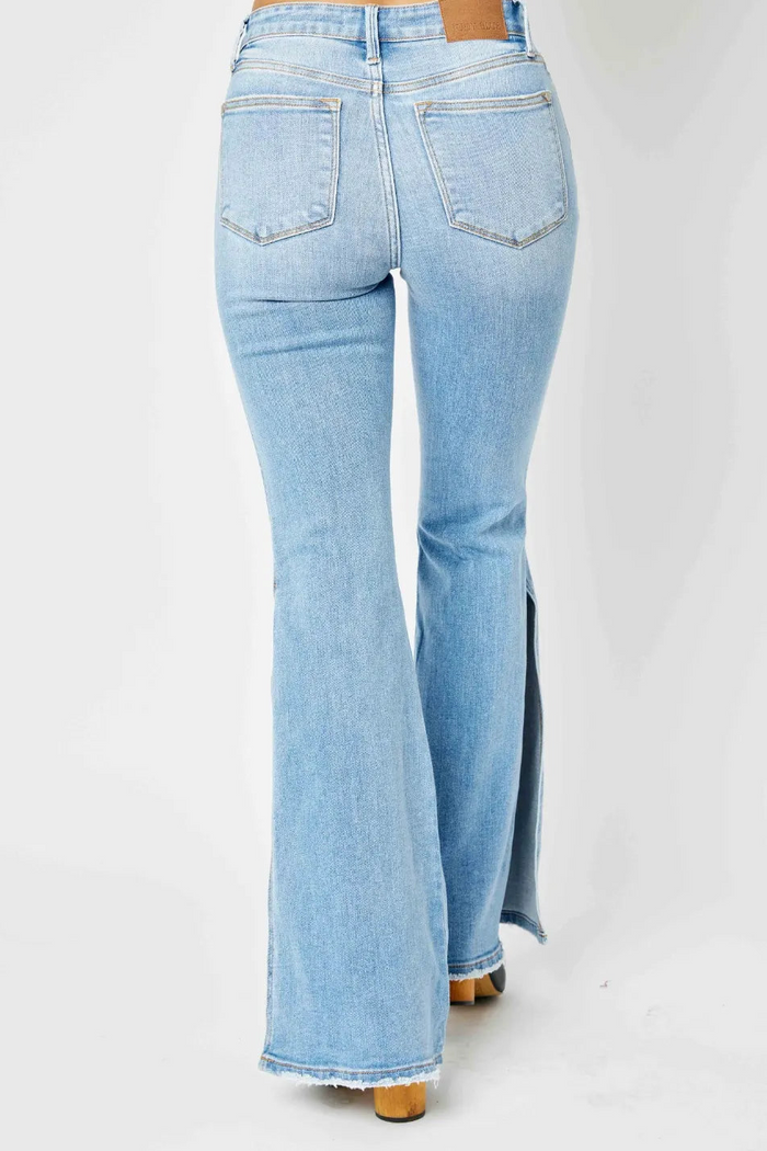 The Red Sea - Split Flare Jeans