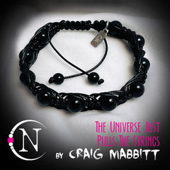 The Universe Just Pulls Strings Gemstone Chord Bracelet by Craig Mabbitt