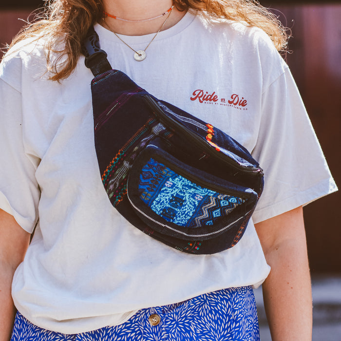Upcycled Huipil Waist Pack