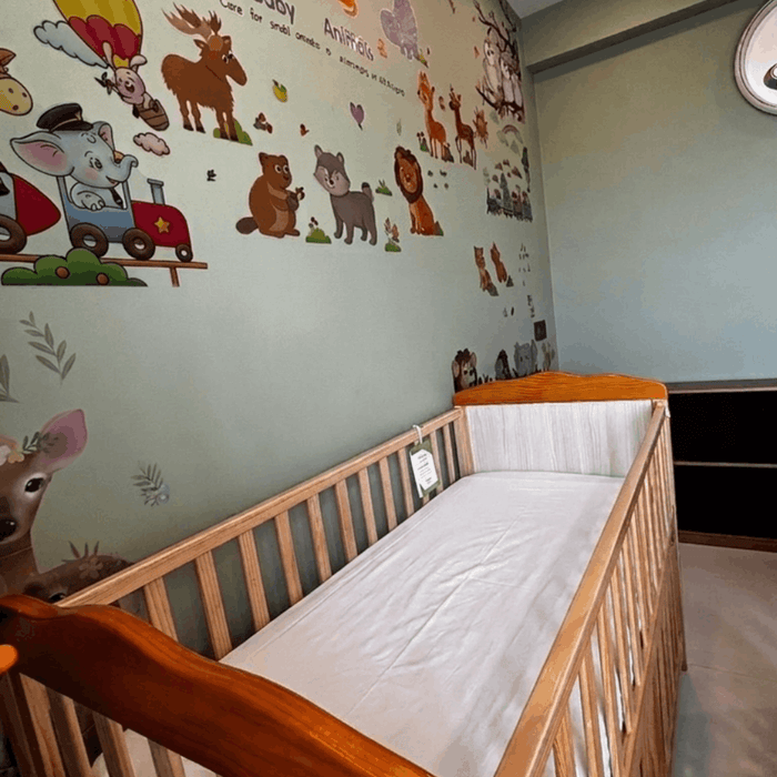 White Waterproof  Crib Mattress Protector Sheet